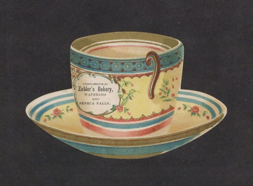 Tea Cup Advertising Card - Americana