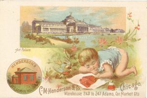 Advertising Card for C.M. Henderson and Co. - Americana