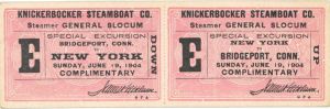  Knickerbocker Steamboat Ticket dated 1904 - Americana