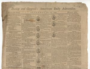 Dunlap and Claypoole's American Daily Advertiser - 1794 dated Americana