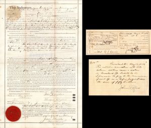 1876 dated Land Indenture - Illinois Mortgage Americana