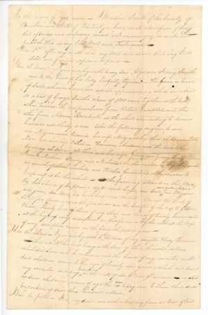 1829 dated Slavery Document - Last Will and Testament of Weathers Smith - Americana