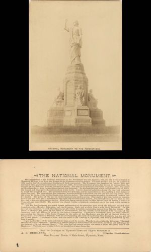 National Monument Card - Early 1880's dated Americana