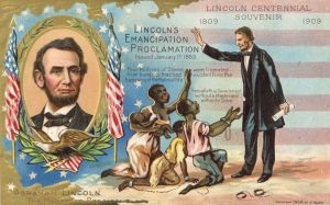 Lincoln Centennial Postcard - 1809-1909 dated Americana