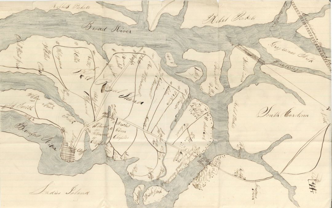 Map of South Carolina -  Americana