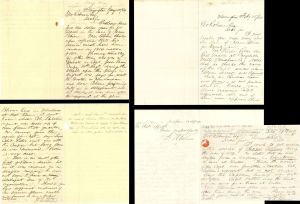War of 1812 - 3 Letters - 1859 and 1860 dated Americana