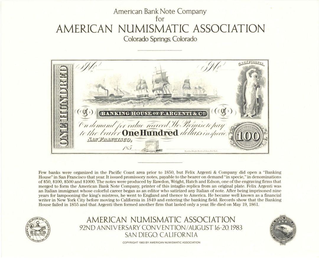 Souvenir Card # SO-34 - Americana