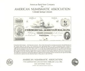 Souvenir Card # SO-41 - Americana