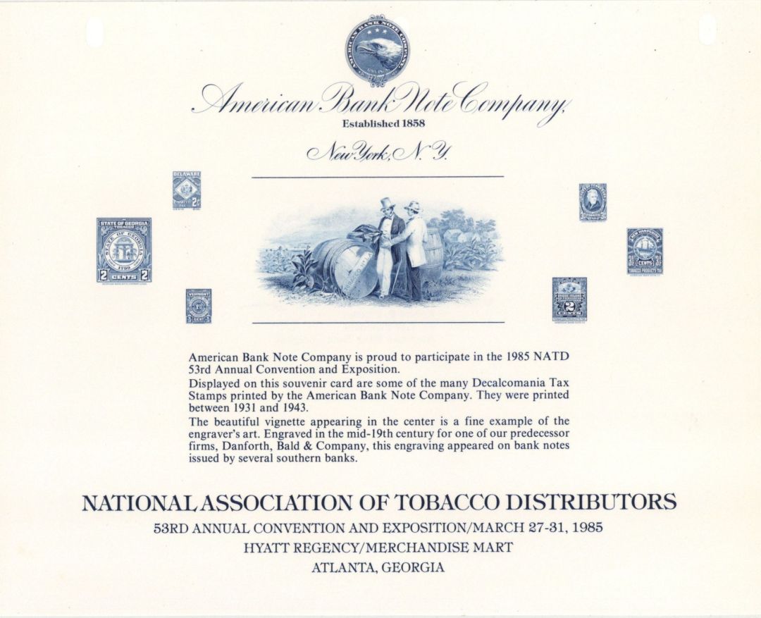 Souvenir Card # SO-42 - Americana