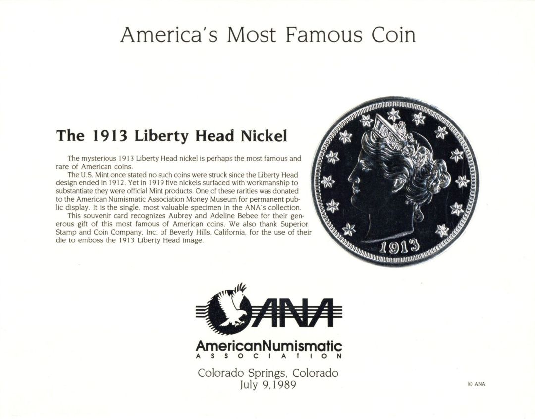 Souvenir Card # SO-64 - Americana
