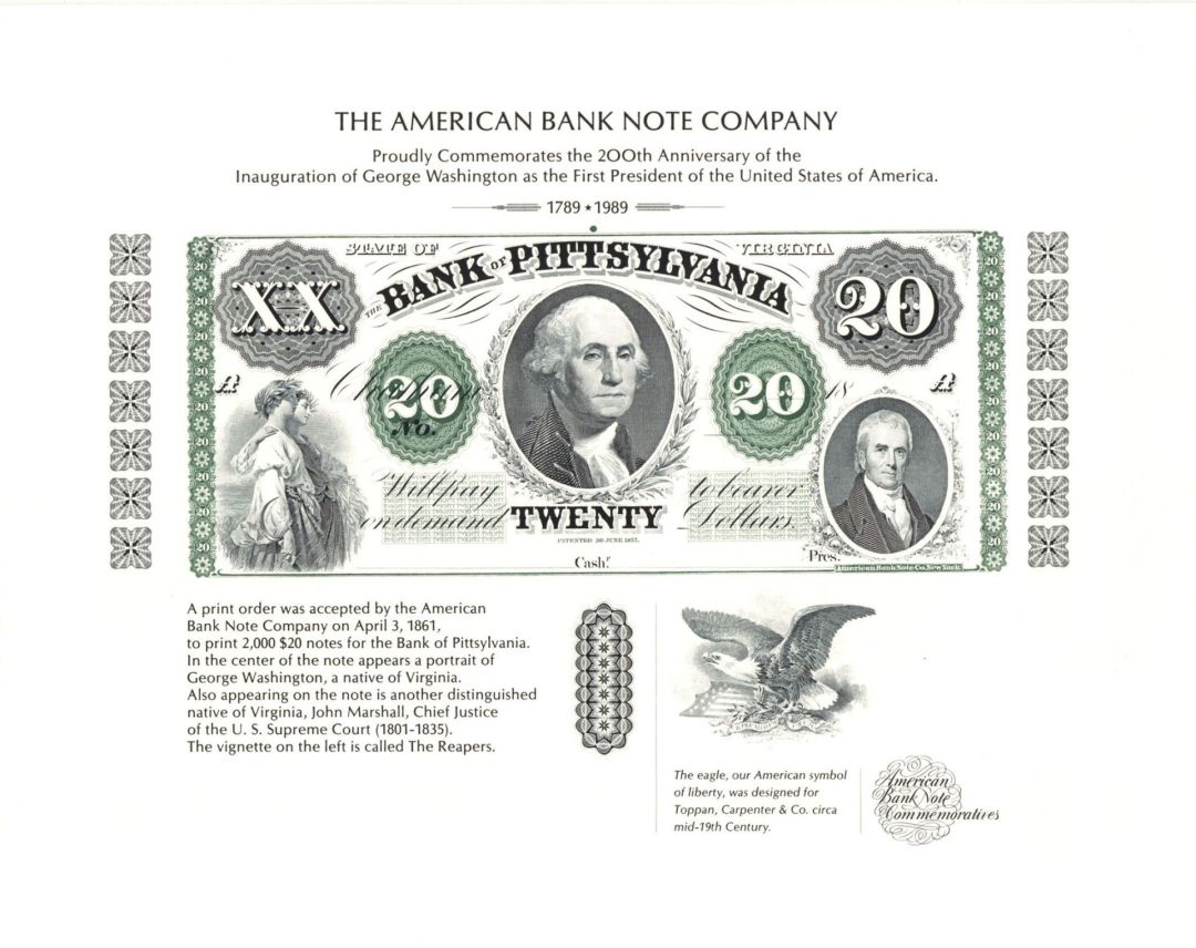 Souvenir Card # SO-65 - Americana