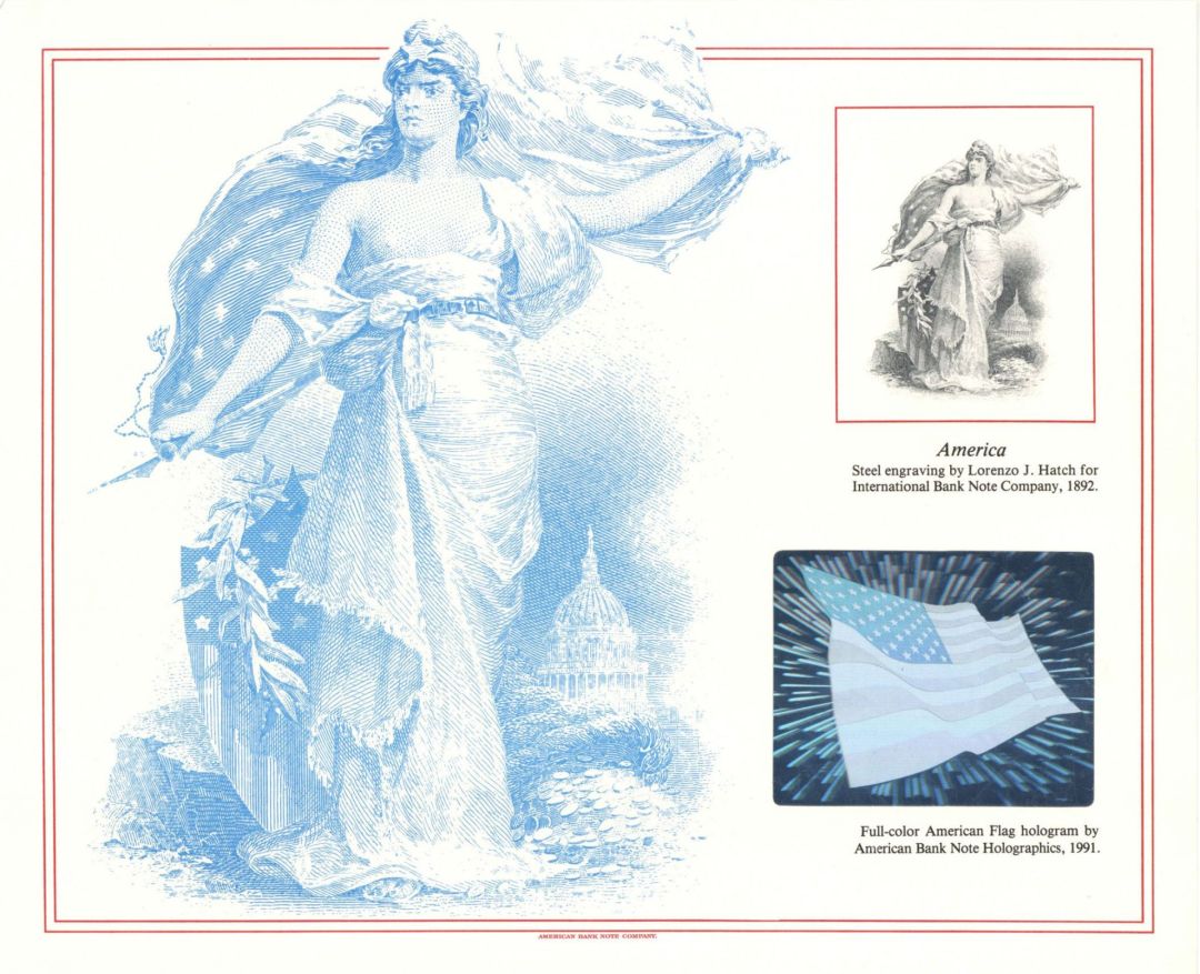 Souvenir Card # SO-75 - Americana