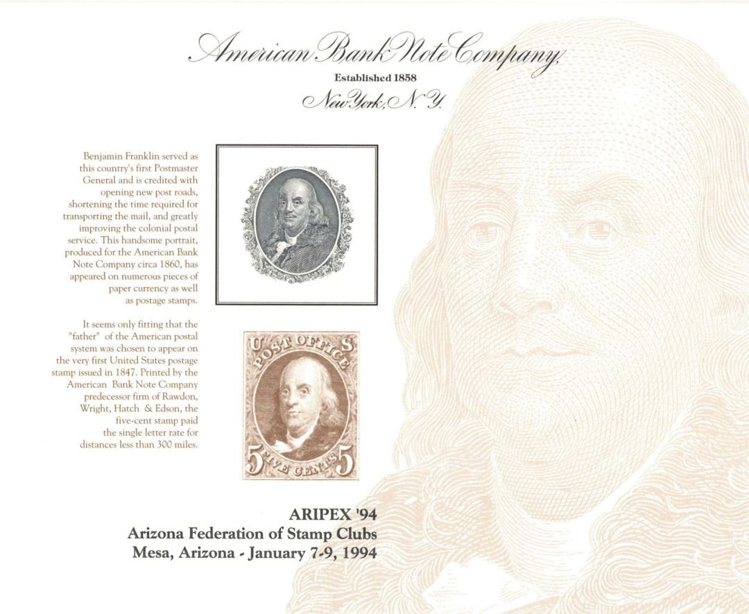 Souvenir Card # SO-123 - Americana