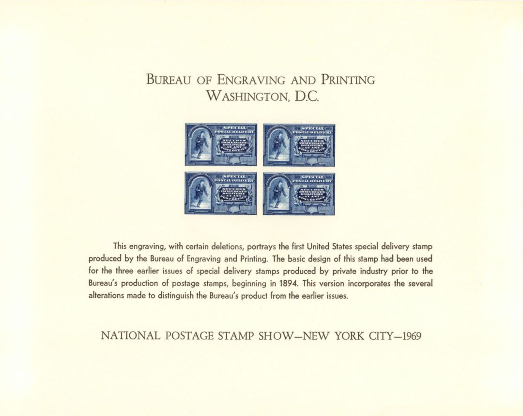 Souvenir Card # B-4 - Americana