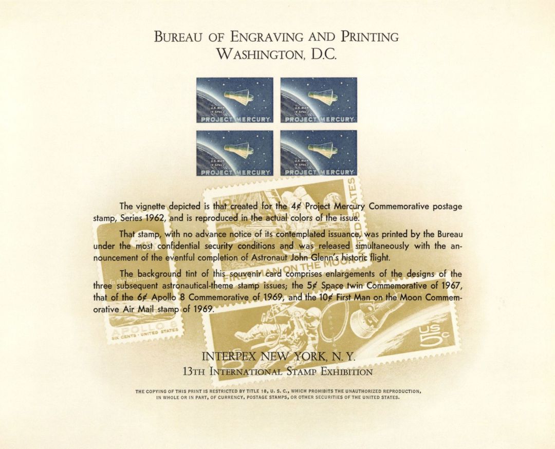 Souvenir Card # B-9 - Americana