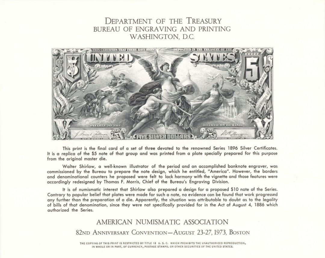 Souvenir Card # B-24 - Americana
