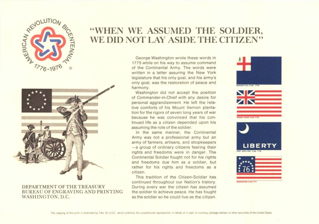 Souvenir Card # B-37 - Americana