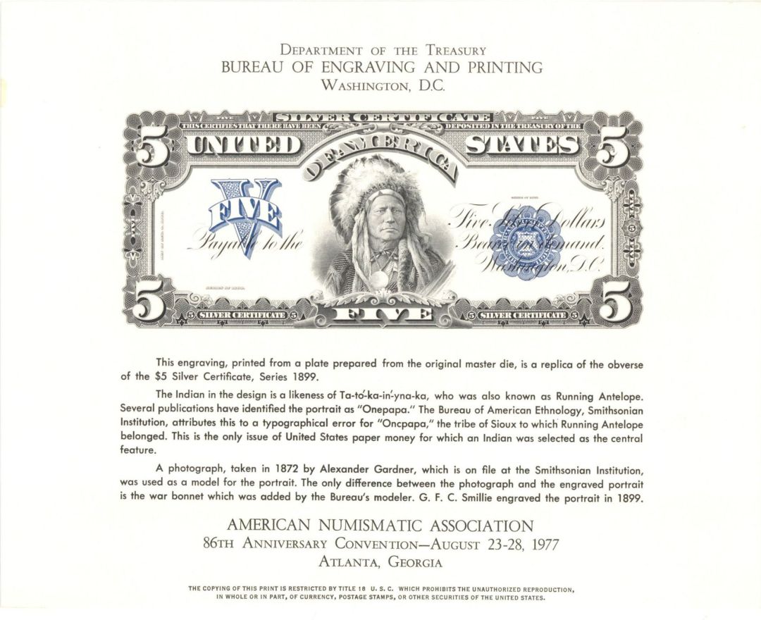 Souvenir Card # B-41 - Americana