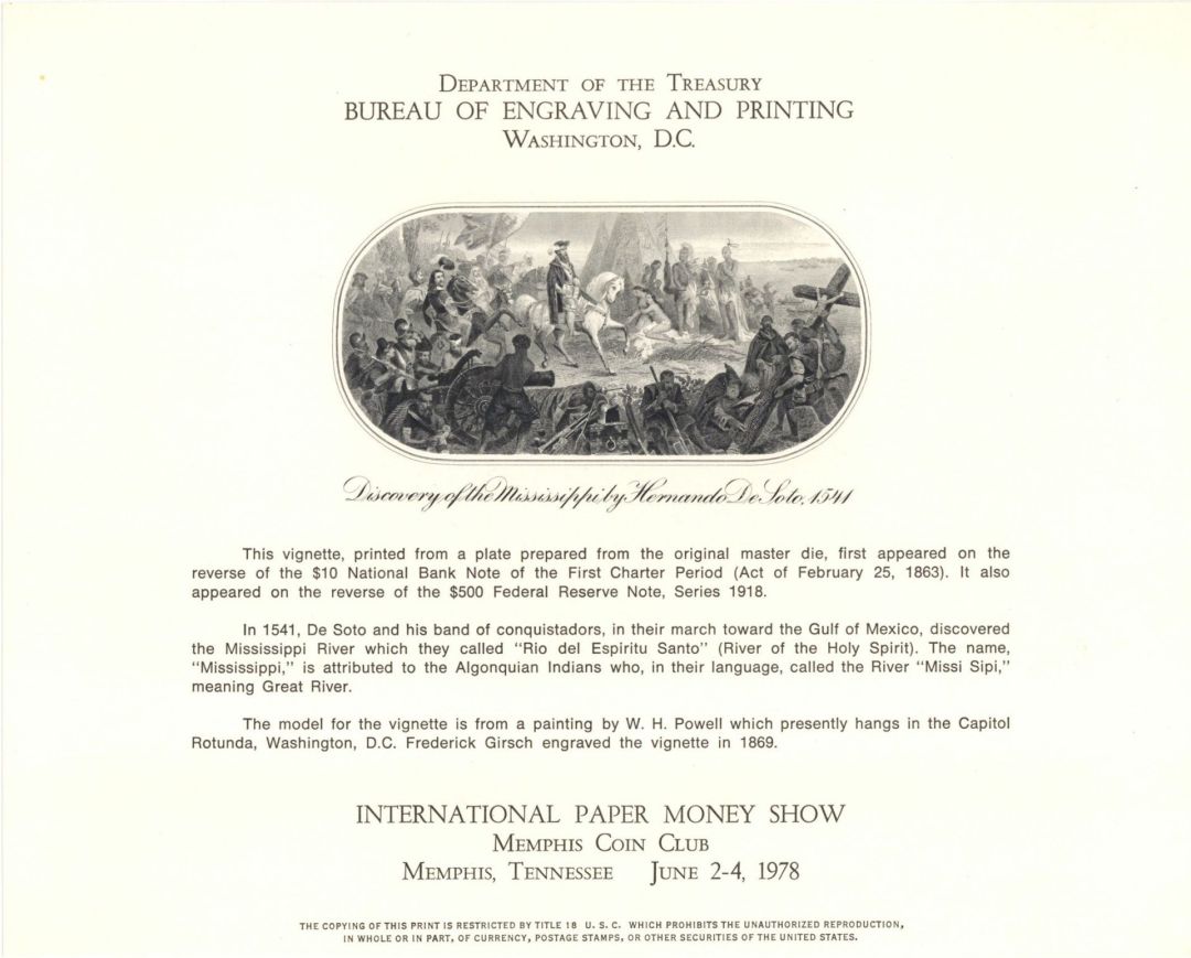Souvenir Card # B-44 - Americana