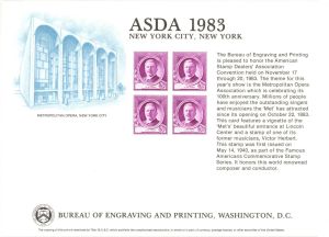 Souvenir Card # B-63 - Americana