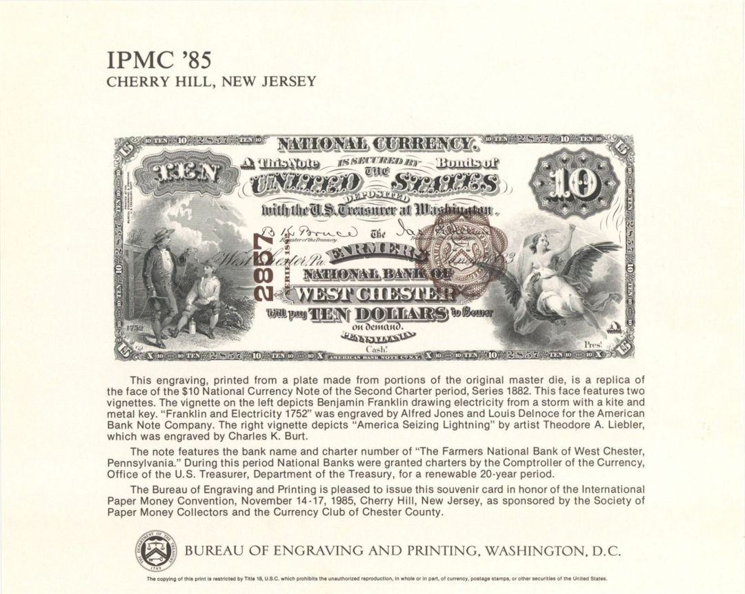 Souvenir Card # B-84 - Americana