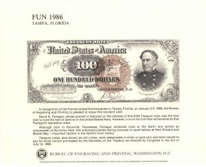 Souvenir Card # B-87 - Americana
