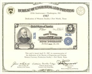 Souvenir Card # B-104 - Americana