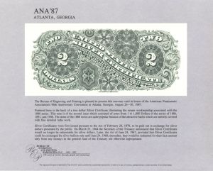 Souvenir Card # B-106 - Americana