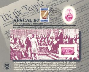 Souvenir Card # B-110 - Americana