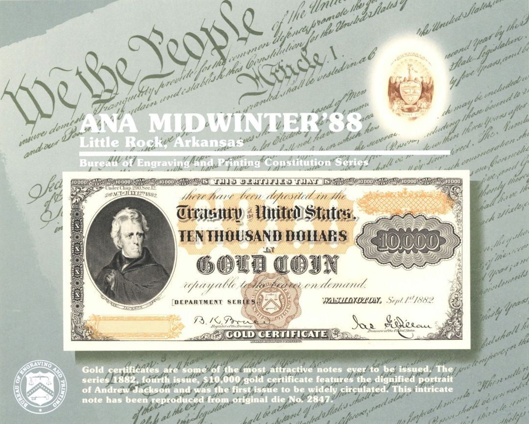 Souvenir Card # B-114 - Americana