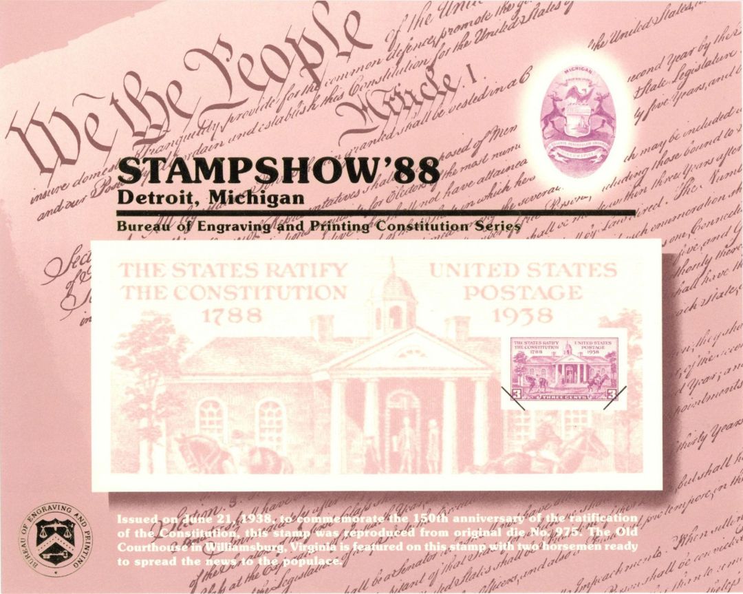 Souvenir Card # B-118 - Americana