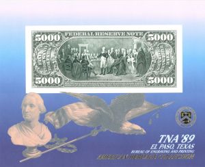 Souvenir Card # B-125 - Americana