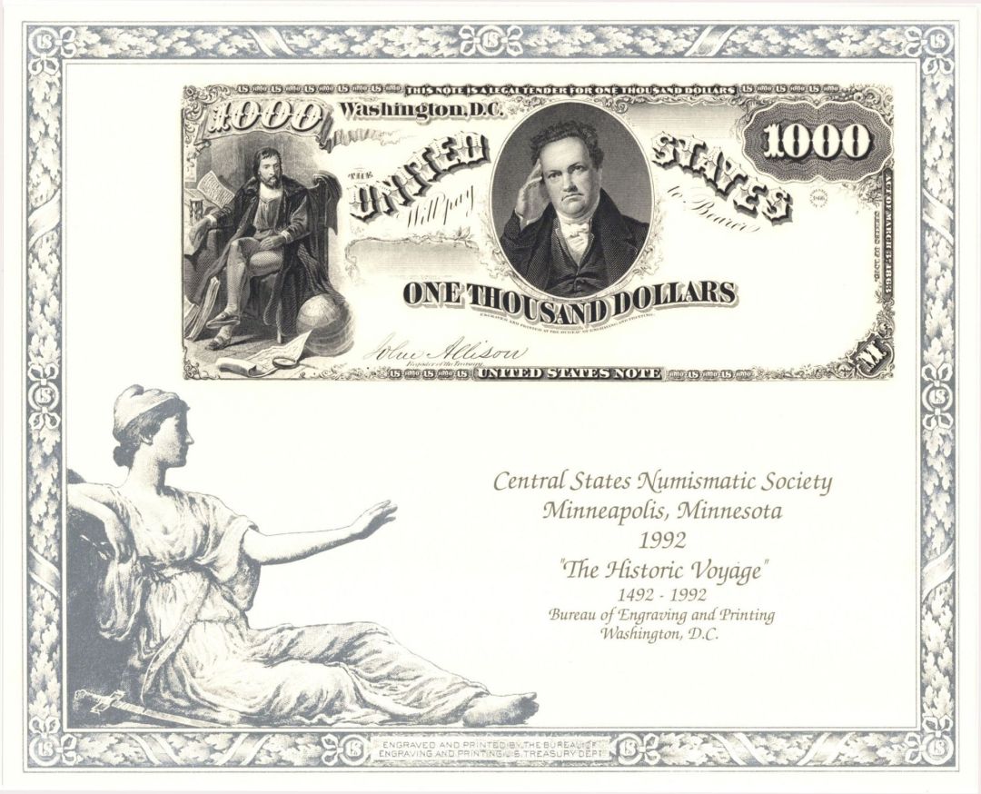 Souvenir Card # B-155 - Americana