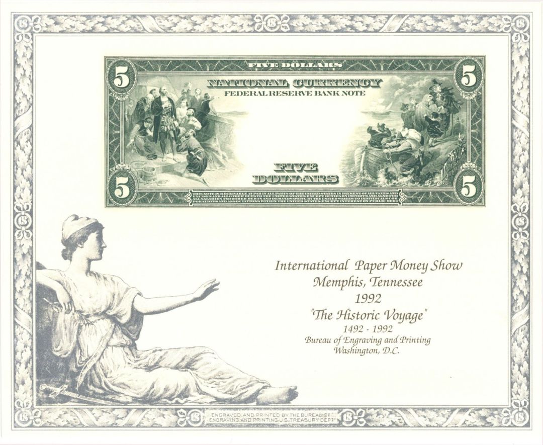Souvenir Card # B-158 - Americana