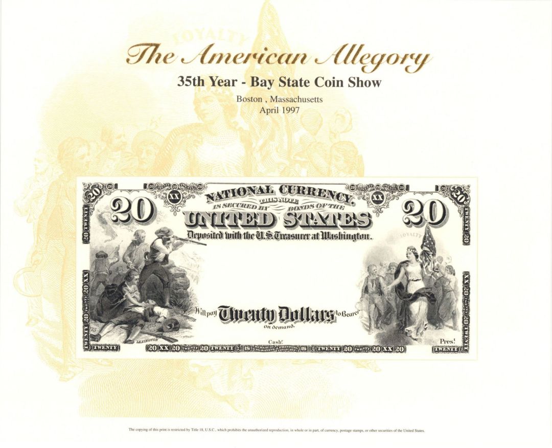 Souvenir Card # B-216 - Americana