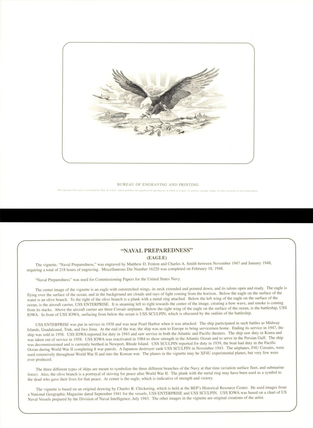 Souvenir Card # B-243 - Americana