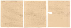1834 dated Letter - Americana