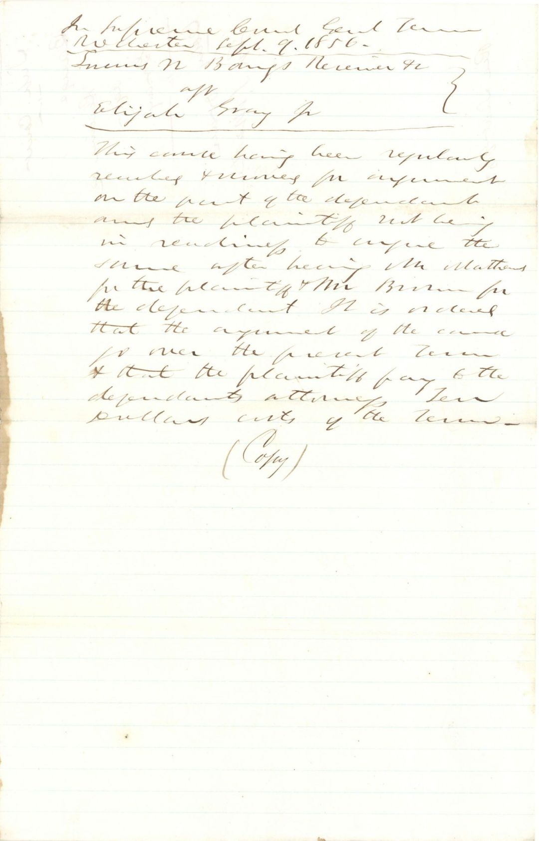 1856 dated Letter - Americana