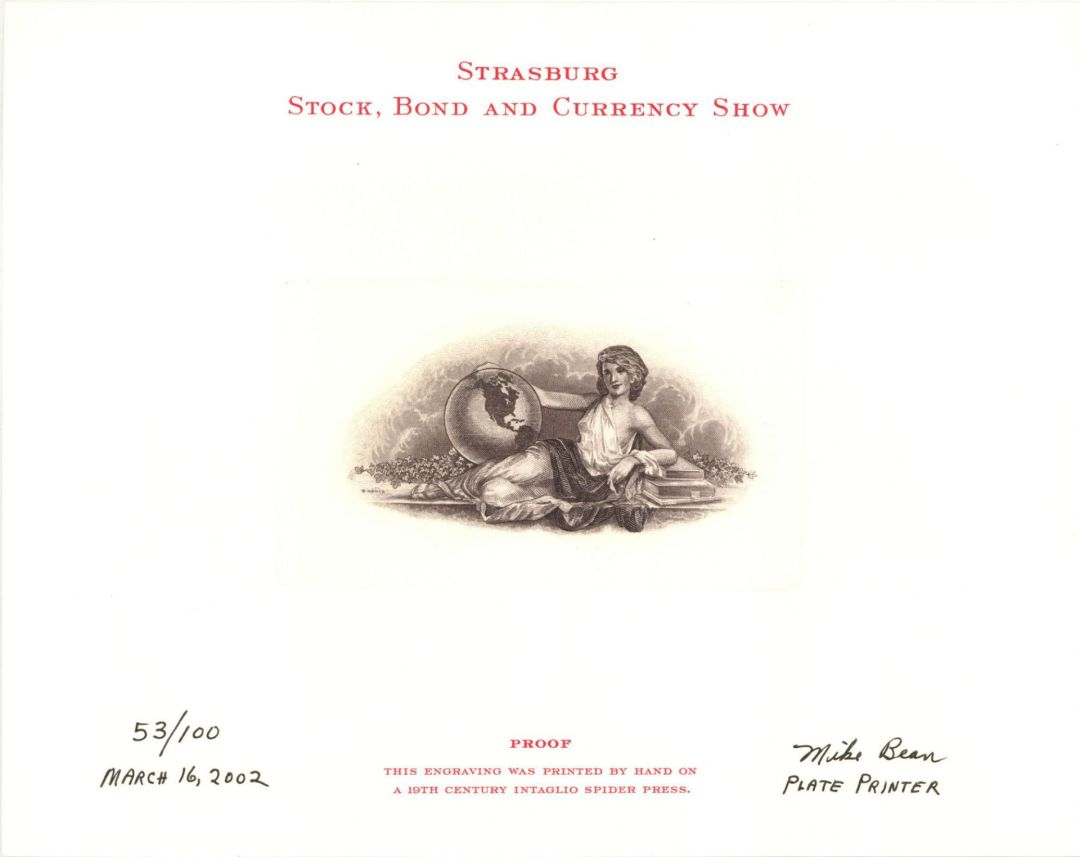 Souvenir Card dated 2002 - Americana