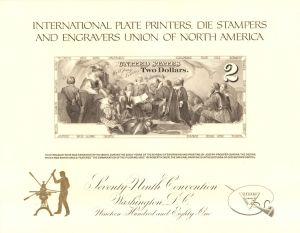 Souvenir Card dated 1981 - Americana