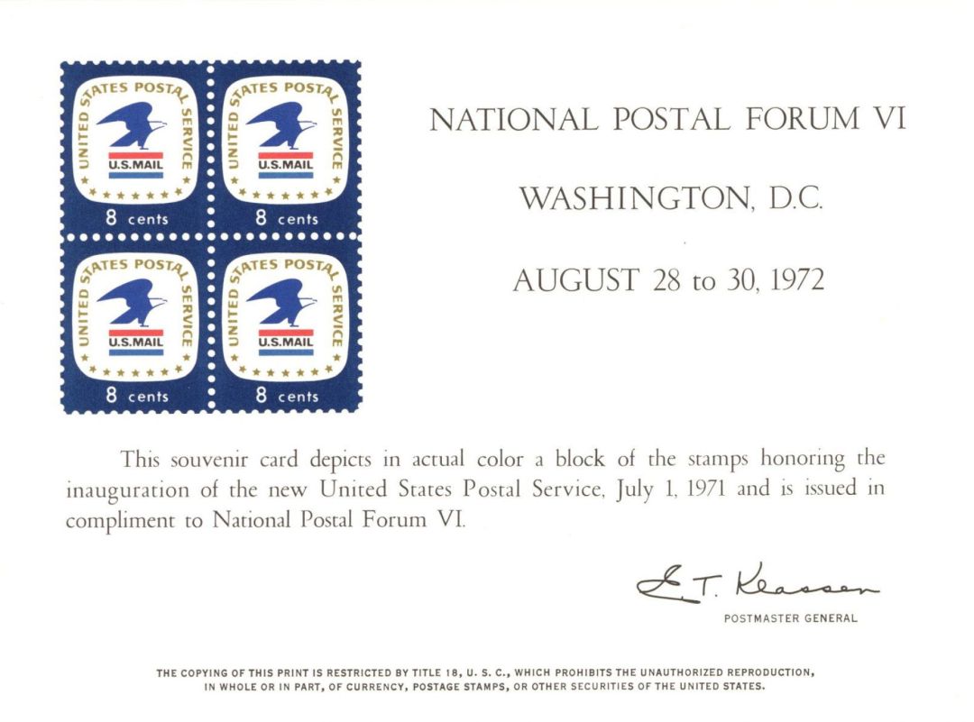 Souvenir Card #PS-8 - Americana