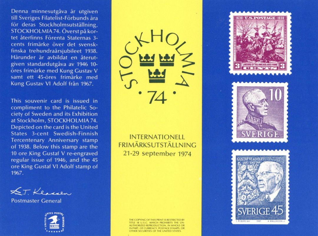 Souvenir Card #PS-15 - Americana