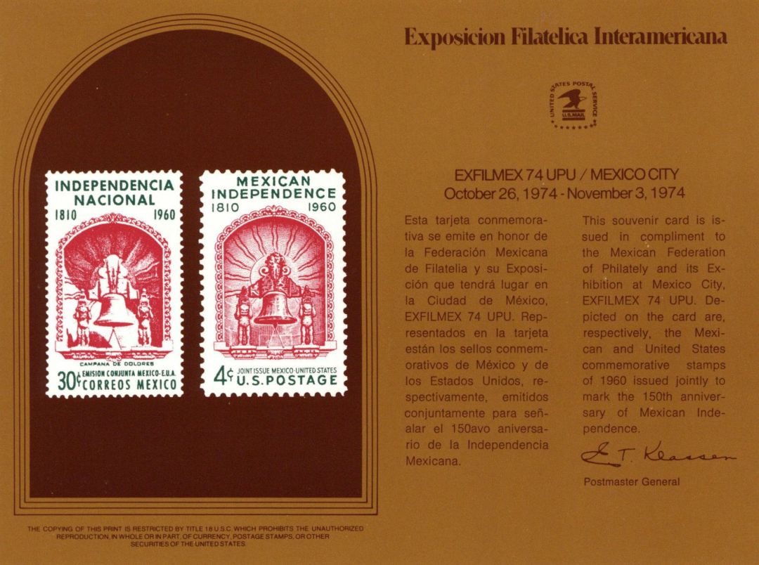 Souvenir Card #PS-16 - Americana