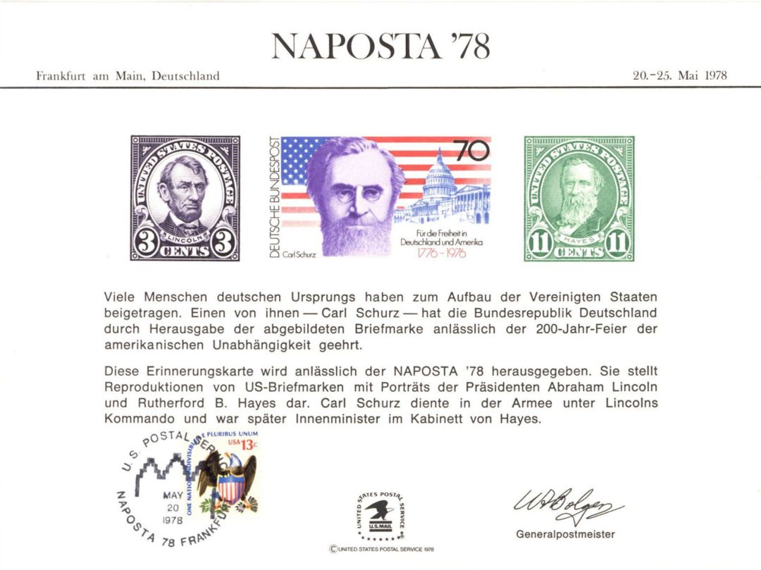 Souvenir Card #PS-28 - Americana
