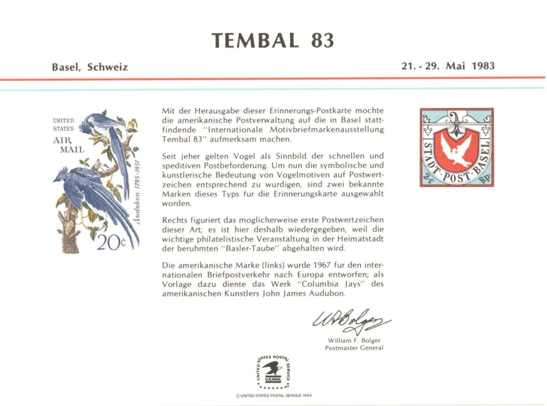 Souvenir Card #PS-44 - Americana