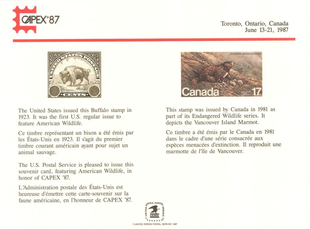 Souvenir Card #PS-64 - Americana