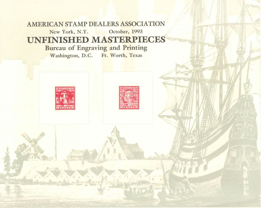 Souvenir Card dated 1993 - Americana