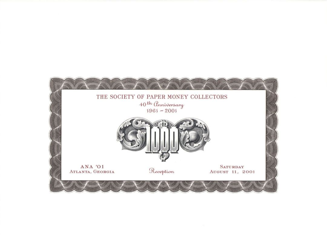 Souvenir Card dated 2001 - Americana