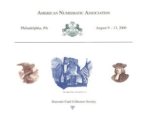 Souvenir Card dated 2000 - Americana
