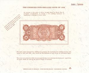 Souvenir Card dated 1989 - Americana